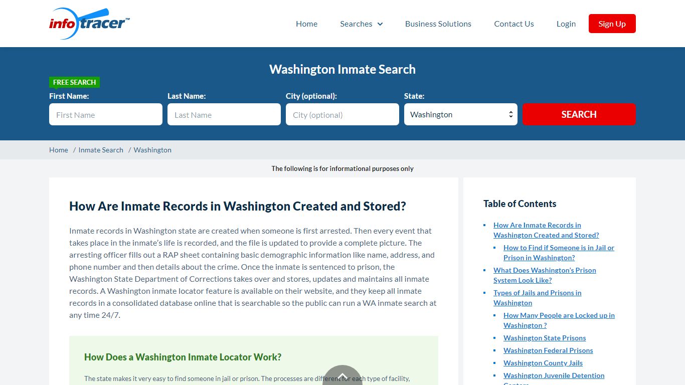 Washington Inmate Locator & Search - Find WA jail records ...